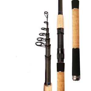 Canne <span class=keywords><strong>de</strong></span> voyage poids moyen léger Portable télescopique coulée et filature poignée en liège cannes à pêche - Product Image 5