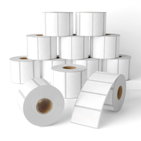 1000 étiquettes pour balance de supermarché 60x40MM, imperméables/résistantes à l'huile, rouleau d'étiquettes thermiques personnalisées pour la logistique/les codes-barres/les emballages alimentaires