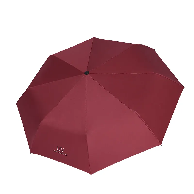 Atacado totalmente automático UV guarda-chuvas preto cola protetor solar guarda-chuvas para as mulheres chuva e ensolarado publicidade dom guarda-chuva