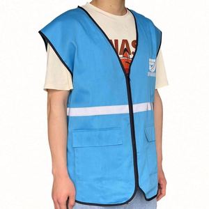 เสื้อกั๊กสะท้อนแสงปรับแต่งได้สำหรับงานก่อสร้างกลางแจ้ง ของขวัญส่งเสริมการขายพร้อมบริการสกรีนโลโก้ - Product Image 1