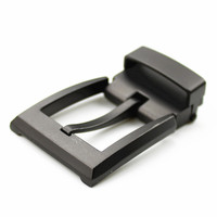 Boucle de ceinture simple à ardillon personnalisable pour ceinture en cuir homme, prix usine, boucles métalliques à clip noir mat