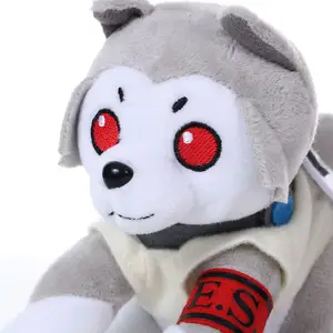 Customize Cute Cartoon Husky Stuffed Animals Plush Dog Toy Baby Soft Husky Plushie With Logo