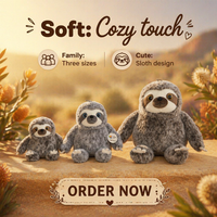 Peluche paresseux HUGMEI brevetée, peluche anti-stress en polaire Teddy, fabrication sur mesure
