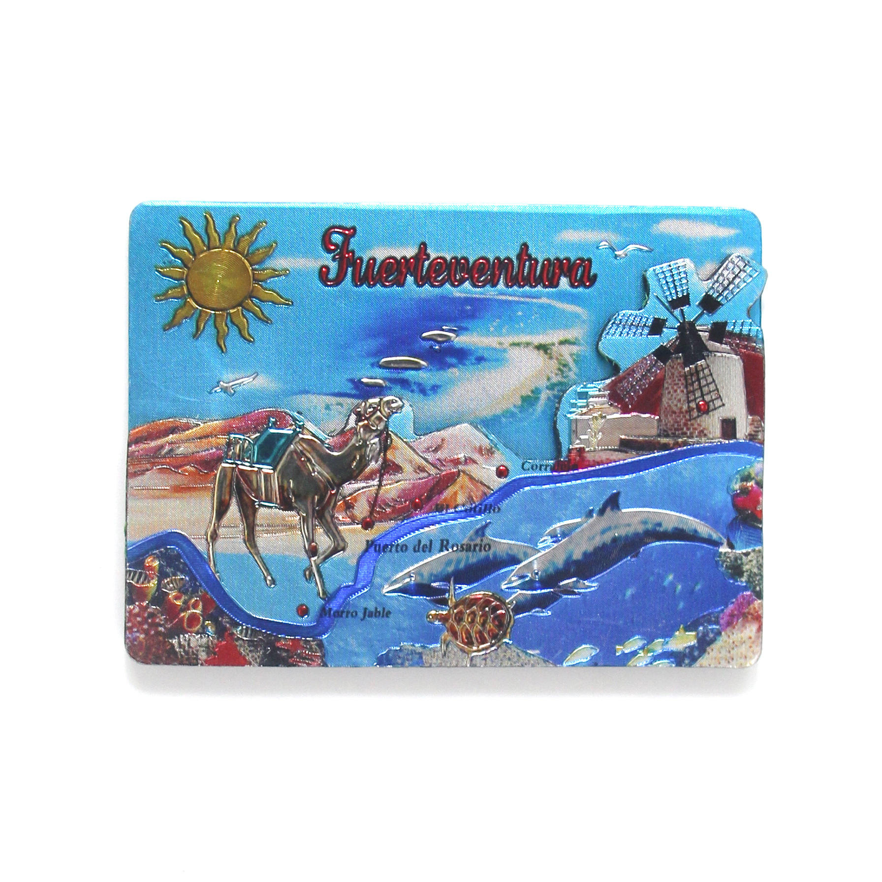 Customized aluminum foil refrigerator magnets