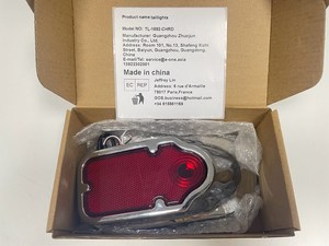 Luz de freno trasera para motocicleta, Chip LED de alto brillo, apariencia roja cromada, rendimiento duradero para motocicleta personalizada Universal - Product Image 5