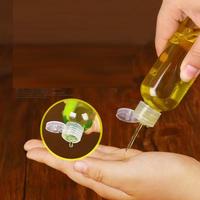 Lot de bouteilles cosmétiques transparentes en plastique Pet, conteneurs à couvercle rabattable, contenants transparents vides de forme ronde pour liquide à vendre, 10 unités