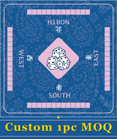 Tapis de table de mahjong portable, antidérapant, silencieux, facile à nettoyer, résistant à la saleté, séchage rapide, pliable, pour jeux de cartes