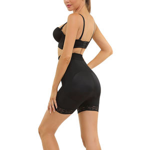 LANGQIN Leggings sculptants pour femmes grandes tailles, rehausseur de fesses et de hanches rembourré, culotte gainante ventre plat en dentelle respirante - Product Image 6