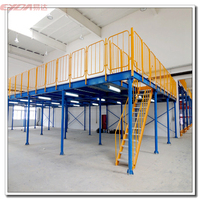Plateformes de mezzanine en acier robuste pour rayonnages traversants OEM, capacité de charge 1000 kg/m², pour usine, atelier, bureau