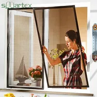 Perfil de aluminio conectar Esquina de plástico durabilidad superior Ventana de pantalla con marco de insecto retráctil multiuso