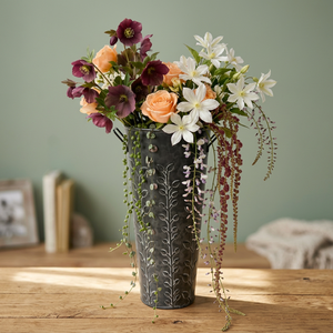 Galvanized Metal Customized American Rustic Farmhouse Planter <b>Vase</b> for Flower and Garden Use - Product Image 4