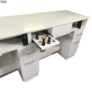 Mobili per unghie reali bellezza Nail bar 6 persone fanno tavoli Manicure all'ingrosso - Product Image 4