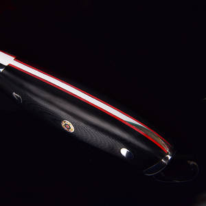 Acero al carbono 8 pulgadas VG10 Damasco Cuchillos de cocina Cuchillo de chef de acero al carbono con mango G10 - Product Image 4