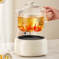 Bouilloire Électrique Entièrement Automatique Multifonctionnelle avec Contrôle de Température, en Verre Borosilicate, 1.6-2.0L, pour la Maison et l'Extérieur
