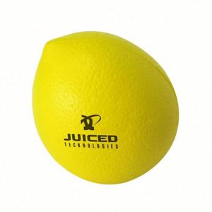 Custom Logo High Quality PU Simulated Lemon Pu Stress Relievers Stress Toy Stress Ball for Promotion <b>Gift</b> - Product Image 1