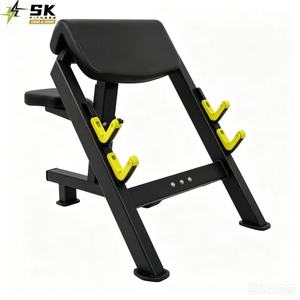 Panca Commerciale Preacher Curl Professionale <span class=keywords><strong>per</strong></span> Isolamento Bicipiti <span class=keywords><strong>da</strong></span> Seduti, Stazione di Allenamento della Forza <span class=keywords><strong>per</strong></span> lo Sviluppo Muscolare delle Braccia ad Alta Resistenza - Product Image 1