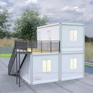 Ontwerp 40ft Dubbele Verdiepingen Container Huis, Mobiele Container Prefab Huis Compleet, Geprefabriceerde Container Huis