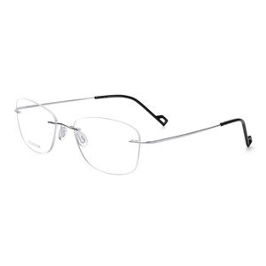 แว่นสายตากรอบแว่นสายตาแบบไม่มีขอบทำจากไทเทเนี่ยมแท้แว่นตากันแสงสีฟ้าป้องกันด้วยลวดลายสัตว์ที่เป็นเอกลักษณ์ - Product Image 3