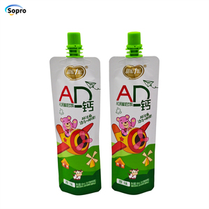 Tùy chỉnh nước ép trái cây sữa chua bao bì bóp nước giải khát túi đứng 80ml nước trái cây uống thạch <span class=keywords><strong>Spout</strong></span> <span class=keywords><strong>Pouch</strong></span> - Product Image 1