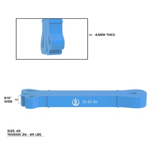 Ensemble de bandes de résistance en latex portables de 5 pièces, bandes d'assistance pour tractions, musculation et entraînement musculaire, résistance de 25 à 65 livres - Product Image 3
