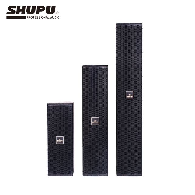 SHUPU Quality Professional 6-Speaker Passive Column Line Array Audio System Hi-Res Audio 200W+ for Live Event Church Conference