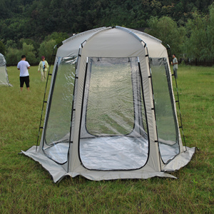 <span class=keywords><strong>Tente</strong></span> tout temps pour <span class=keywords><strong>6</strong></span> <span class=keywords><strong>personnes</strong></span>, avec plancher en bâche imperméable, bulle transparente d'extérieur pour événements sportifs, pêche, camping, encouragements - Product Image 6