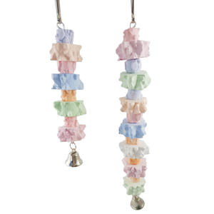 Jouet à mâcher <span class=keywords><strong>pour</strong></span> oiseaux en bois avec corde et <span class=keywords><strong>os</strong></span> <span class=keywords><strong>de</strong></span> <span class=keywords><strong>seiche</strong></span> nettoyé, supplément <span class=keywords><strong>de</strong></span> calcium <span class=keywords><strong>pour</strong></span> perroquets - Product Image 5