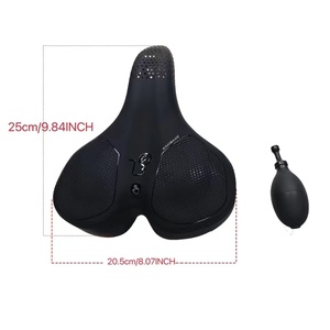 Coussin d'air <span class=keywords><strong>gonflable</strong></span> souple en PU pour <span class=keywords><strong>selle</strong></span> de <span class=keywords><strong>vélo</strong></span> Couvre-siège de <span class=keywords><strong>vélo</strong></span> simple et respirant avec massage de sécurité pour le <span class=keywords><strong>vélo</strong></span> de route - Product Image 5