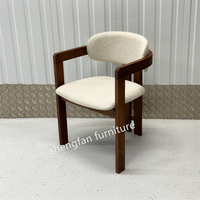 Fauteuil de Salle à Manger en Bois de Design Nordique Moderne, Mobilier de Salon Haut de Gamme au Design Simple