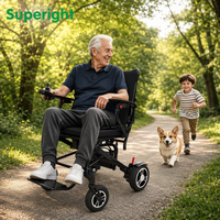 Fauteuil roulant électrique portable en fibre de carbone et magnésium, pliable, pratique, pour adultes, avec propulsion automatique, produits chinois