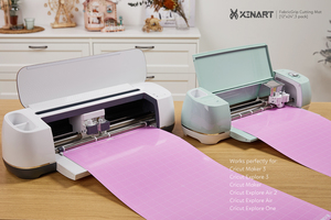 Xinart – tapis de découpe pour machine à <span class=keywords><strong>Cricut</strong></span> 3/<span class=keywords><strong>Maker</strong></span>/Explore 3/Air 2/Air/One 12x24 pouces, tapis de découpe en vinyle adhésif rose - Product Image 2