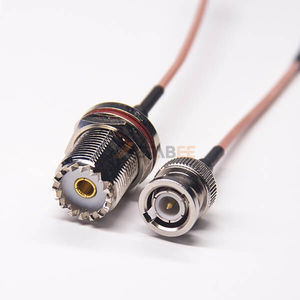 Enchufe macho BNC a conector de cable hembra UHF coaxial <span class=keywords><strong>PL259</strong></span> <span class=keywords><strong>RG58</strong></span> RG174 RG316 - Product Image 4