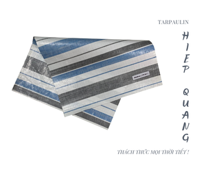 Bâche lourde en PVC tissé PE 100% de couleur bleue utilisée pour protéger contre le soleil et la pluie de vent d'huile de poussière d'eau - Product Image 2