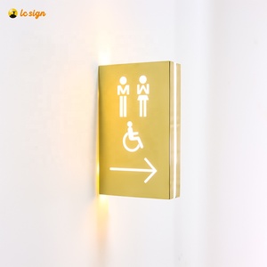Alışveriş merkezi otel Wayfinding özel kapı işareti tuvalet tuvalet işareti - Product Image 4