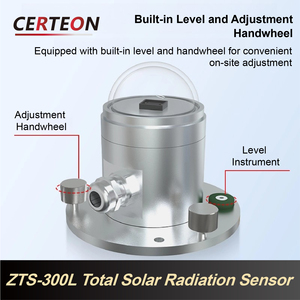 Sensor de Radiación Solar ZTS-300L Alta Precisión con RS485 4-20mA 0-5V Salida Espectro Amplio Radiómetro Solar - Product Image 3