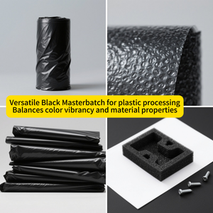 Masterbatch noir universel pour PE PP HDPE LDPE Film soufflé coulé Mousse EPE <span class=keywords><strong>Granulés</strong></span> de plastique de qualité alimentaire médicale - Product Image 3