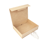 Boîte d'emballage de luxe de style nouveau, boîte rigide pliable portable pour l'emballage de cosmétiques avec ruban