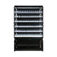 Étalage à cigarettes multifonctionnel moderne et écologique pour magasin de proximité, avec éclairage LED intégré
