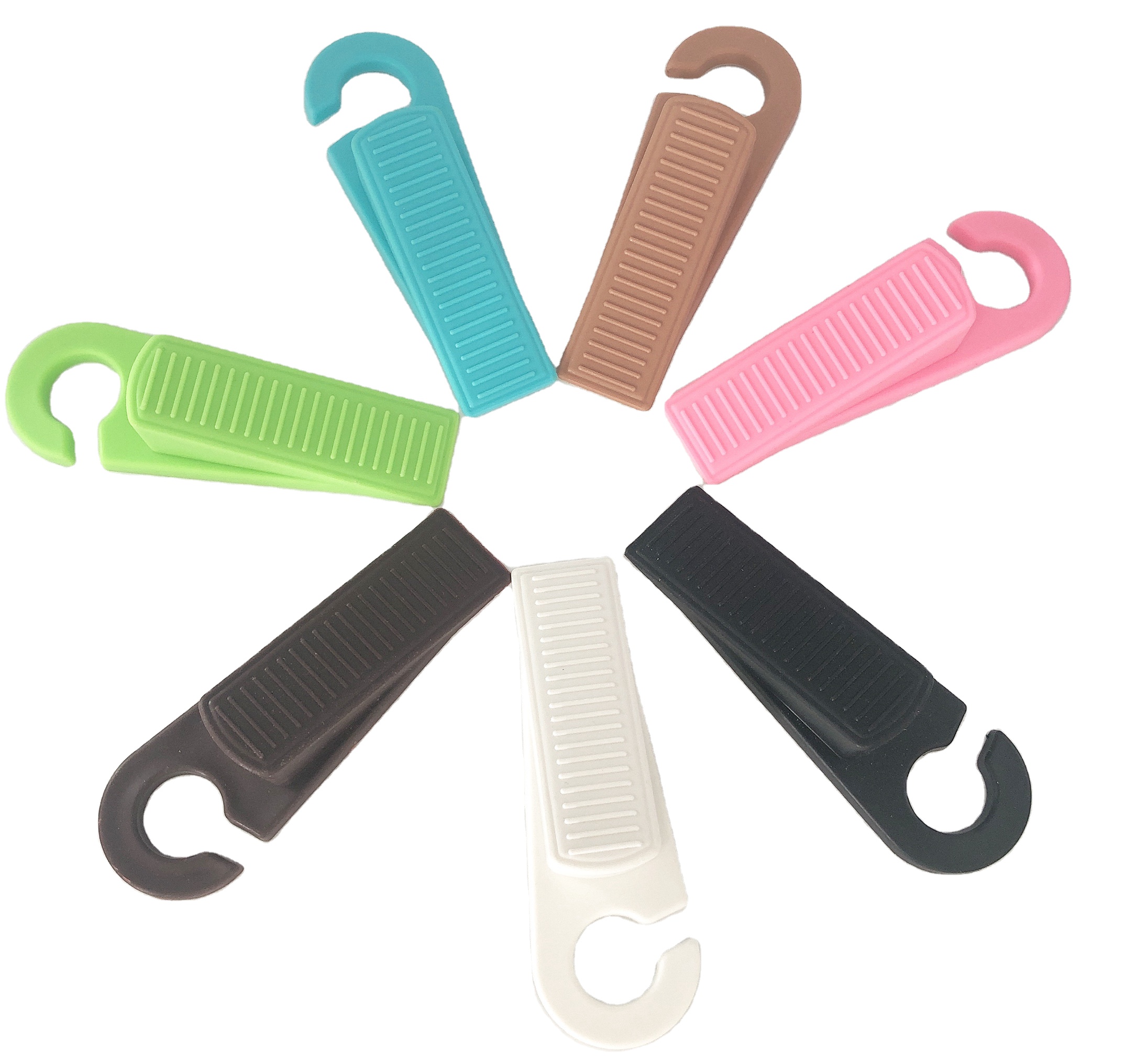 Экологически безопасная цветная резиновая дверная пробка, детская резиновая дверная пробка с крючком