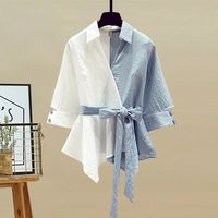 Ensemble Décontracté Femme : Chemise Mode et Jean Ample, Grande Taille, Deux Pièces