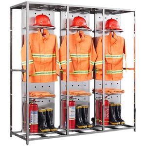 Innovador Soporte Giratorio de Doble Cara para Trajes de Bombero, Almacenamiento para Uniformes de Bomberos, Uso en Oficina, Modelo LC 02 - Product Image 4