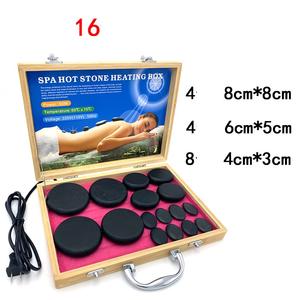 Juego de 20 Piedras de Masaje ABS con Caja Calentadora USB/Enchufable de Temperatura Constante para Terapia con Aceites Esenciales, Herramienta con Control de Tiempo - Product Image 1