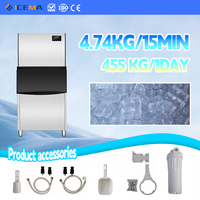 Machine à glaçons industrielle ICEMA, meilleur prix, capacité de stockage de 500 kg, eau essentielle incluse, bars, hôtels, usines, restaurants