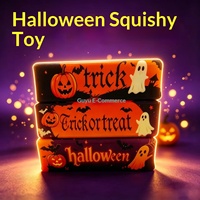 Nouveau Jouet Anti-Stress Festif en PU Souple en Forme de Bâtonnet de Fromage, Conception Originale, Thème Halloween, Boîte Assortie, Livraison Aléatoire