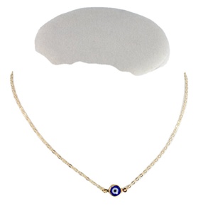 Classic round Collar for nightclub, alloy pendant, blue, short, popular, 2020 - Product Image 1