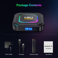TV Box Android 13 con Luz RGB, Modelo 2025, HK1 Rbox K8, 2G/4G RAM, 16G/32G/64G/128G ROM, WiFi Dual, 4K, Chip RK3528, WiFi 6