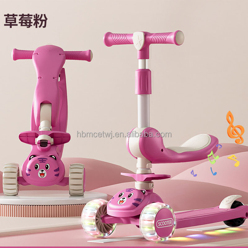 【HI FI FNK】Kinder Mule Multi-Functional Kids Kick Scooter 3 in 1 Pedal Scooter for