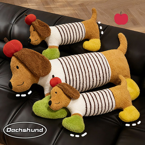 Bantal Boneka Anjing <span class=keywords><strong>Dachshund</strong></span> Apel yang Lucu, Bantal Sofa Lembut, Dekorasi Kamar Tidur yang Nyaman, Hadiah untuk Anak Perempuan - Product Image 2