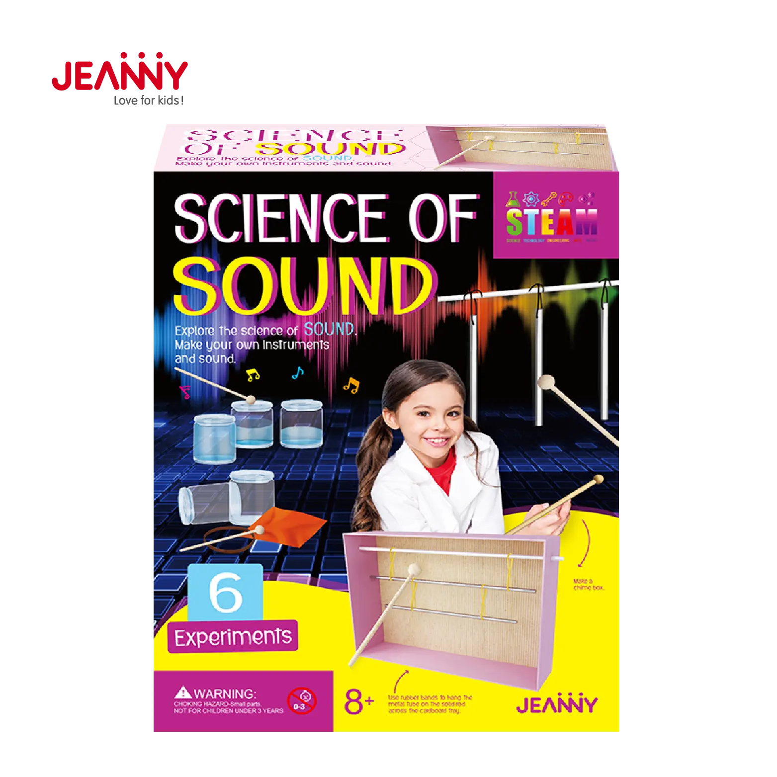 Juguetes de vapor para niños, Kit de ciencia STEM DIY, juguete de aprendizaje creativo, educativo, divertido, para niños, ciencia del sonido