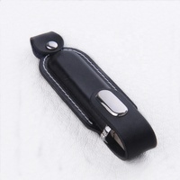 Clé USB 2.0 en cuir personnalisée 8 Go-64 Go, cadeau d'entreprise avec impression de logo, nouvelle garantie de 3 ans, vente en gros